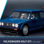 Konstrukcijski set COBI VOLKSWAGEN Golf GTI 1:35 (1976–1983)