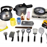 Kuhinjski i roštiljski set za djecu sa zvukom i LED, 40 dijelova