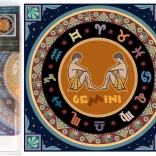 NORIMPEX Dijamantno Slikanje 7D Horoskopski Znak Blizanci 30x30 cm