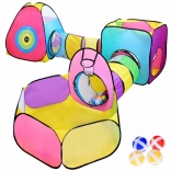 mega centar zabave 5u1 – dječji sklopivi šatori s tunelima i igraćim elementima