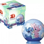 3D puzzleball DISNEY Stitch i Angel 54 dijelova