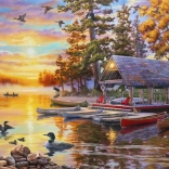 Dijamantno slikanje Brodogradilište 30 × 40 cm