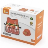 VIGA vatrogasni kostim za djecu s prslukom i drvenim dodacima, 8 dijelova