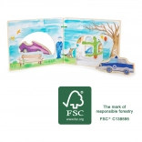 Drvena interaktivna knjiga Policija Small Foot