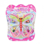 Drvene perlice za djecu – set s motivom leptira