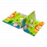 obostrana pjenasta podloga za igru lionelo robby multicolor safari + život u gradu 180 × 200 cm