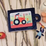 Tekstilna aktivna knjižica LILLIPUTIENS – magarčić Ignacije na farmi 18 mj+