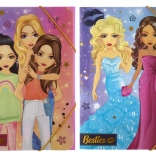 Školske mape s preklopnom gumicom A4 Besties