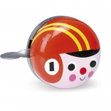 Retro zvono za bicikl crveni s vozačem