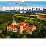 Zidni kalendar Panoramata Češke 2026