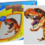 Velika mozaika s dinosaurom šarene kvačice