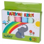 Šarene kreda za pločnik, 6 kom