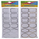 Naljepnice 14x25,5 cm za začinske bočice, oznake, okvir