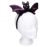 Karnevalski set – obruč s ukrasom šišmiša, ljubičasta