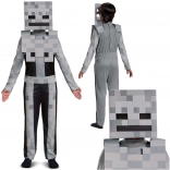 Minecraft dječji kostim skeleton – bijeli kostur 137–149 cm (10–12 godina)