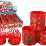 Kultna crvena opruga s božićnim motivom 6 cm