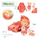 Lilliputiens – beba lutka Lena u košari s tješilicom i bočicom, 12 mj+