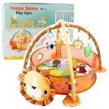 dječja igraća podloga 3-u-1 lav s ogradicom i lopticama