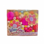 Male ružičaste drvene perlice – kreativni set za izradu nakita