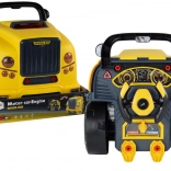 Dječji montažni autobus – žuti radioniski bus s motorom za rastavljanje