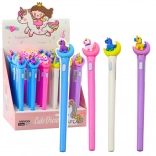 Svjetleća kemijska olovka Jednorog na mjesecu s plavom tintom 0,7 mm