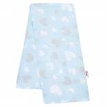 Pamučna pelena s tiskom New Baby plava srca