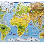 Magnetska slagalica Svjetska karta - slike i igra 2u1