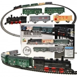 Električni vlakić s lokomotivom i vagonima