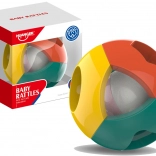 Šareni zvečkajući loptić s geometrijskim oblicima za bebe