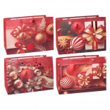 Poklon-vrećica M božićna 25 × 32 × 11 cm