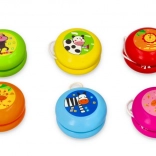 drveno jo-jo s veselim životinjama