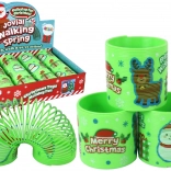 Kultna zelena opruga s božićnim motivom 6 cm