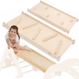 VIGA drvena obostrana rampa i penjački zid za dječji set