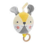 Melodična loptica zeko PETIT COLLAGE od organskog pamuka