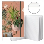 Bilježnica s crtama s motivom listova A5