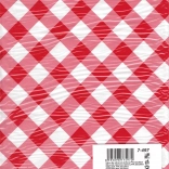 Ubrus za likovnu nastavu crveno-bijele kockice