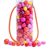 Perlice u tubi ružičasto‑žuto‑crvene