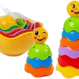 Šarena slagalica piramida od čašica za bebe Muszelki