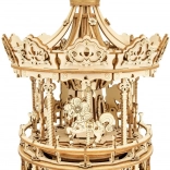 Drveni vrtuljak - 3D Sklapanje s Glazbenom Kutijicom