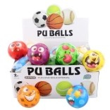 Pjenasta loptica s licima 7 cm