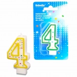 Torta svjećica broj 4, 7,3 cm