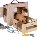 Igraći set s konjićem i prijenosnom štalom small foot