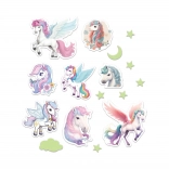 Svjetleća zidna dekoracija jednorog