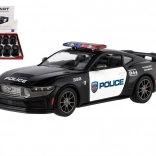 metalni model automobila Ford Mustang Dark Horse Police 2024 1:38 sa povratnim namatanjem, 13 cm