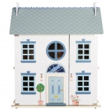 Drvena kućica za lutke s vrtom i priborom