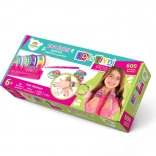 Set za izradu narukvica od gumica s tkalačkim stanom i 600 gumicama