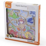 drveni magnetski labirint s kuglicama – morski svijet