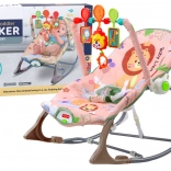 Kolijevka za bebe Ružičasti Lav s vibracijama i zvukom