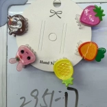 Ukosnice za kosu s voćnim motivima, set od 5 kom