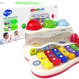 Edukativni ksilofon za malu djecu s čekićem i šarenim lopticama